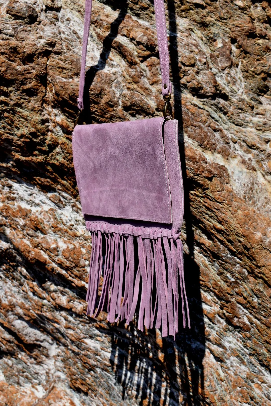 ' Nostalgia ' Suede Fringe Bag