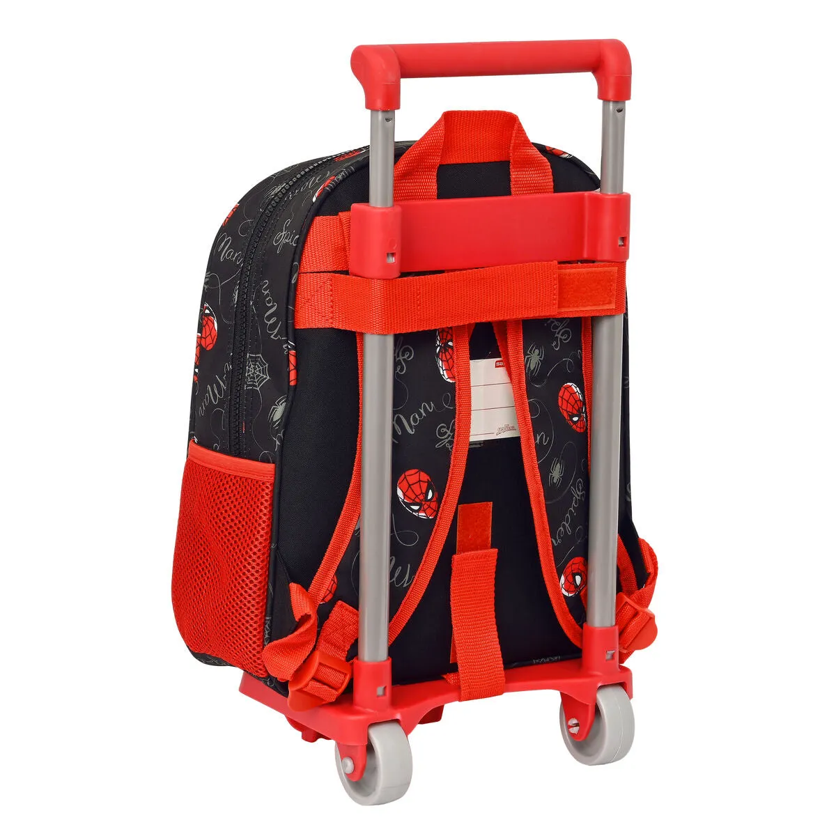 3D School Bag with Wheels Safta Black 27 x 33 x 10 cm