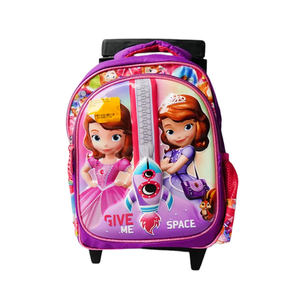 7813 SCHOOL TROLLEY BAG SOFIA&PRINCESS 12INCH