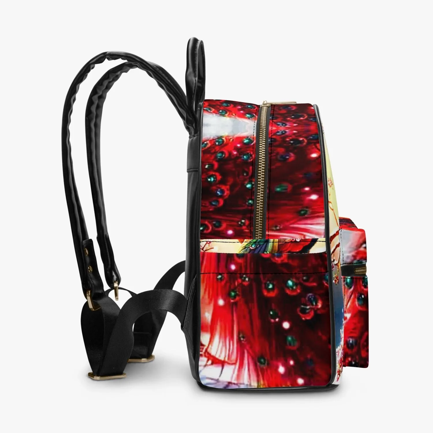 909. All Over Printed PU Backpack