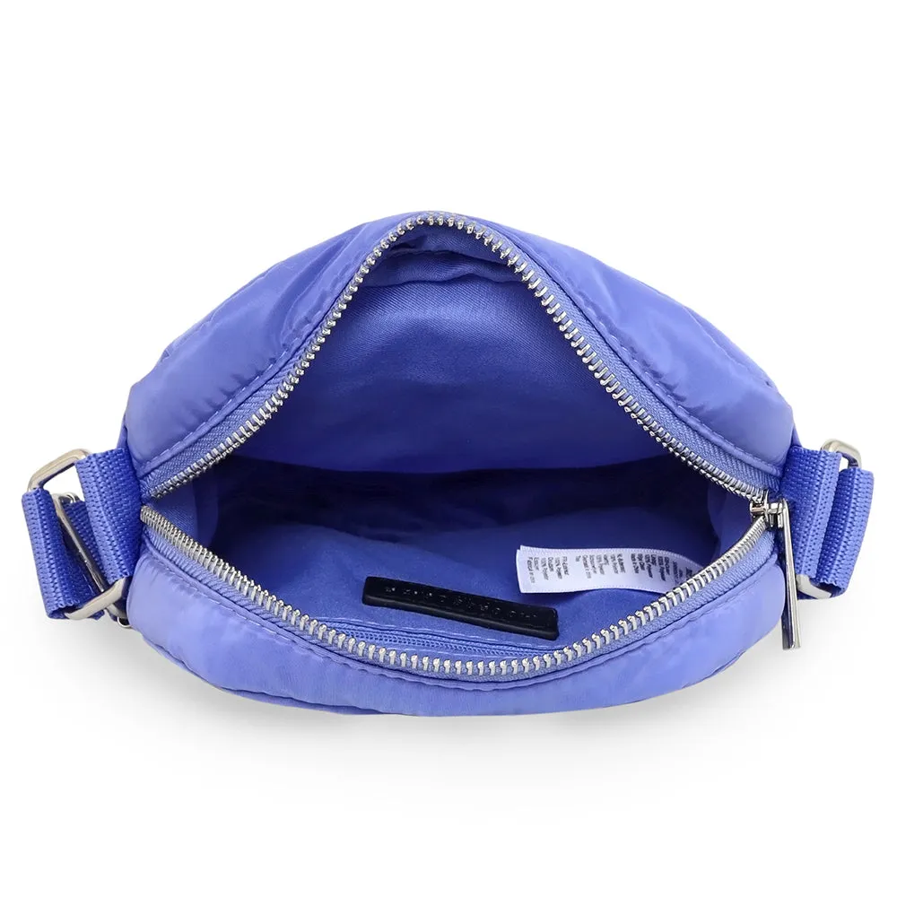 Accessorize London Women's Blue Recycled nylon messenger Sling Bag