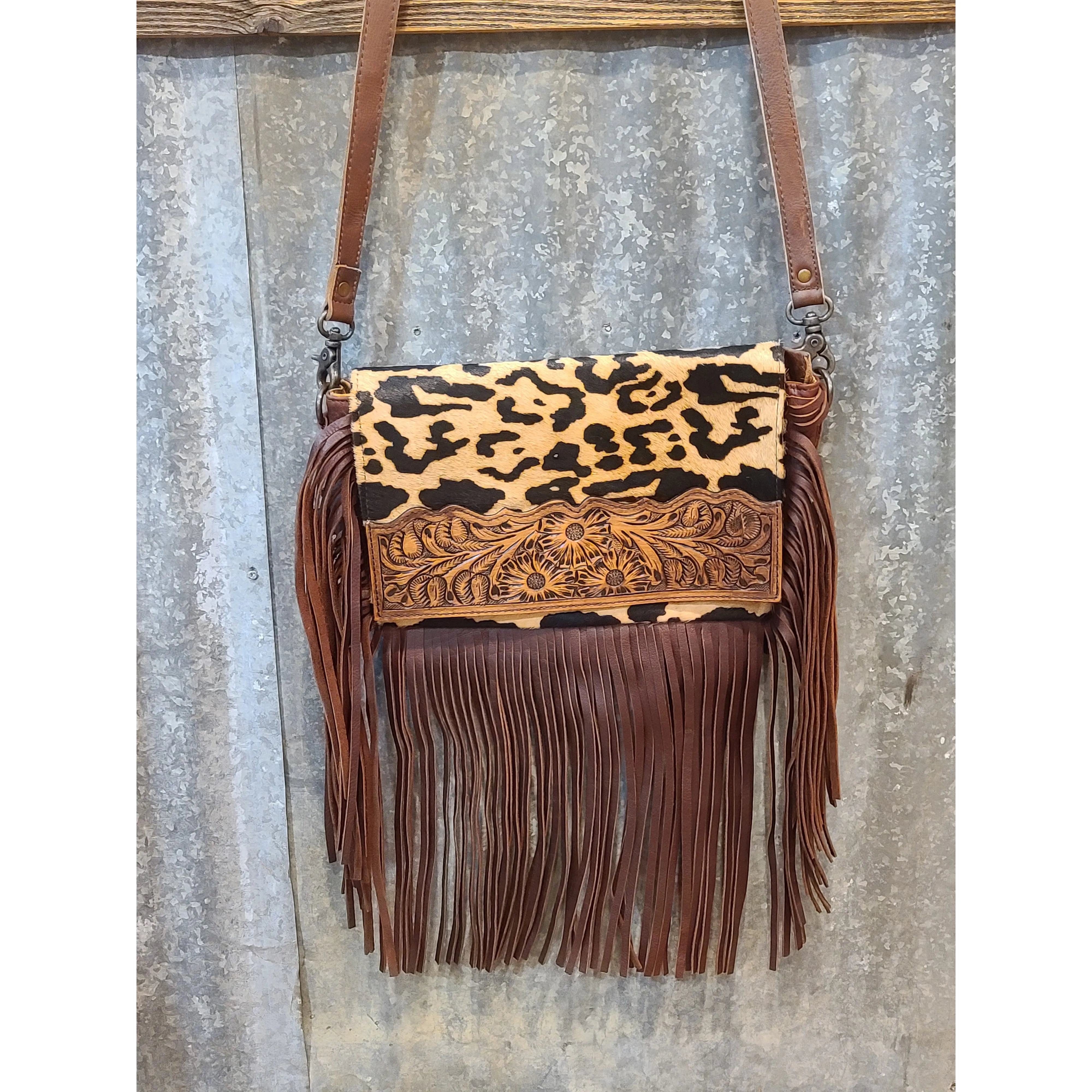 American Darling Jaguar Fringe Cross Body