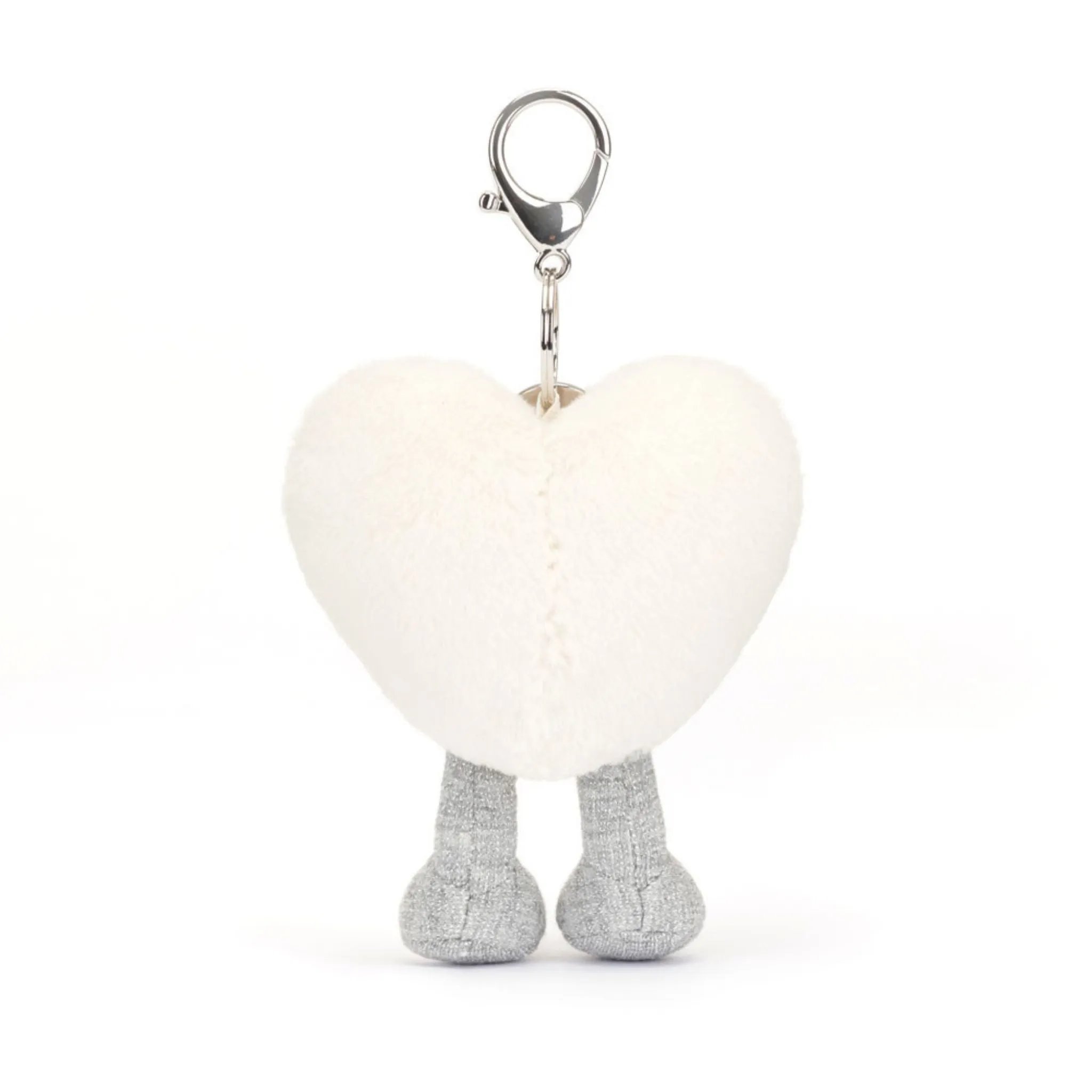 Amuseable Cream Heart Bag Charm