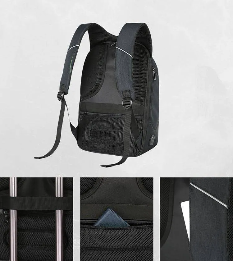 Anti-Theft USB Charging Laptop Backpack