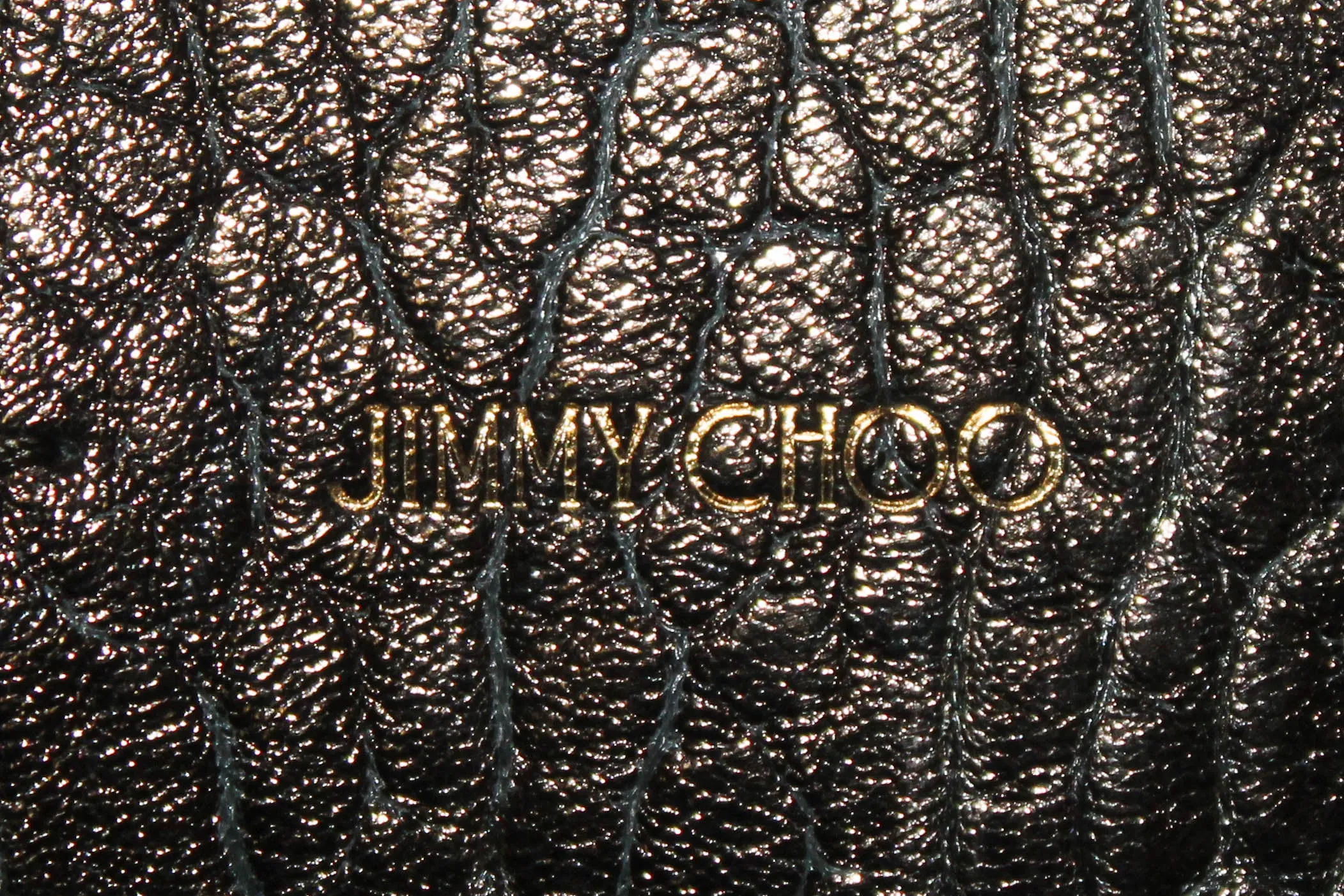 Authentic Jimmy Choo Ebony Metallic Artie Shoulder Bag