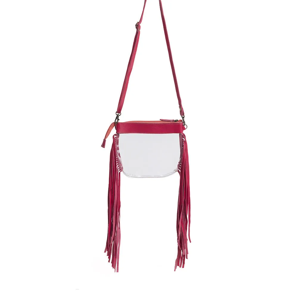 Azura Clear Bag in Magenta