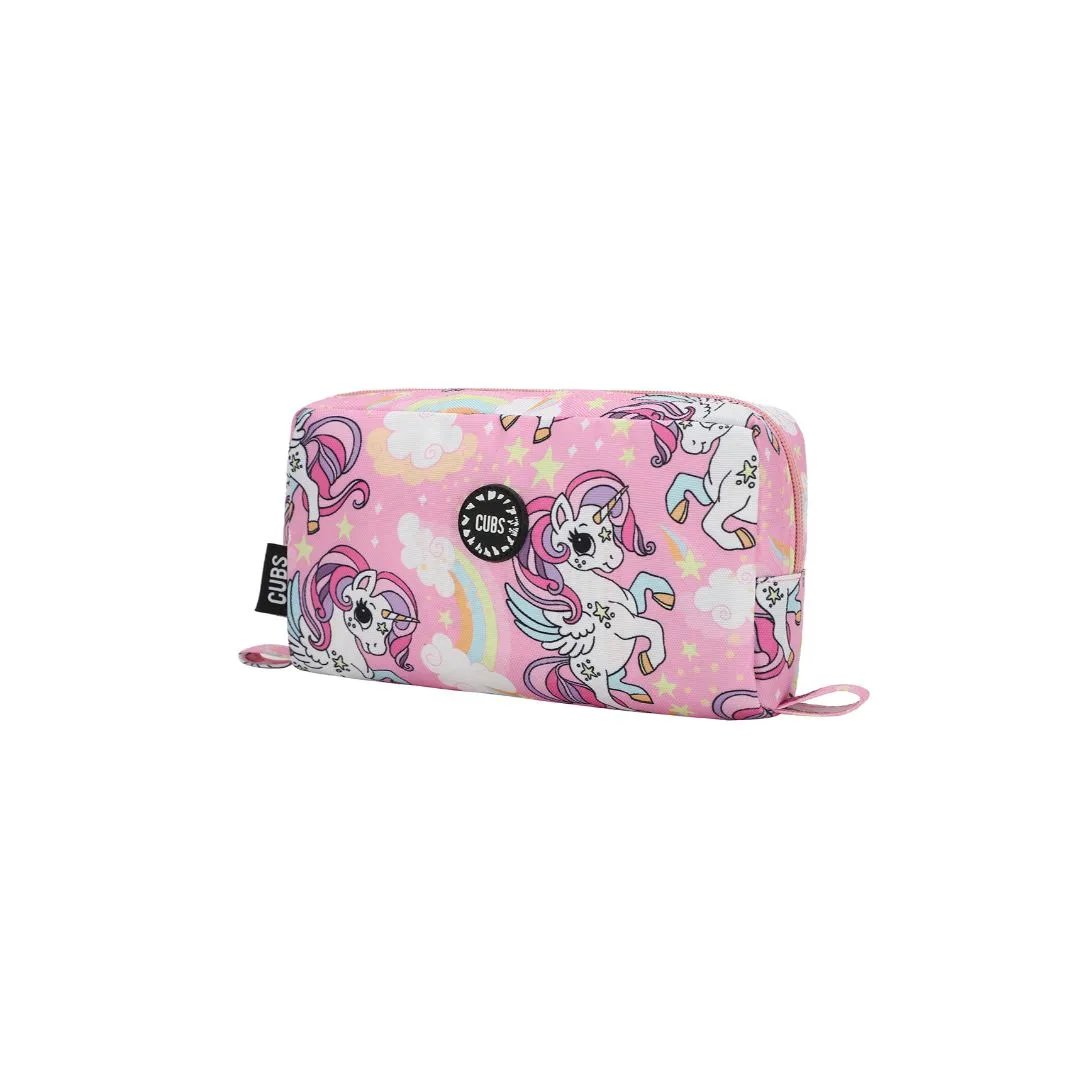 Baby Pink Unicorn & Rainbows Pencil Case