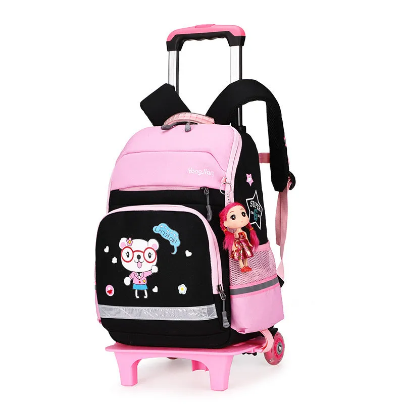 Bag For Elementary  Korean Detachable Trolley  Bag For Elementary School Students