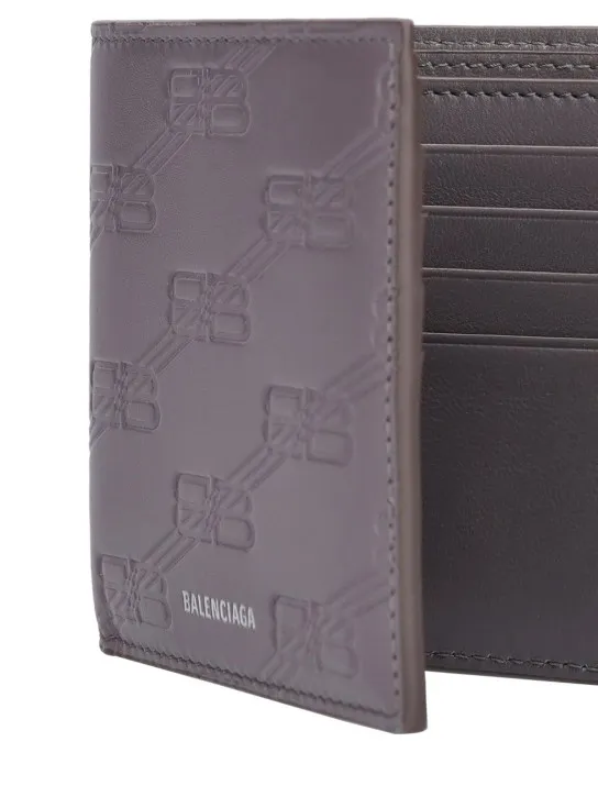 Balenciaga   BB monogram leather billfold wallet 