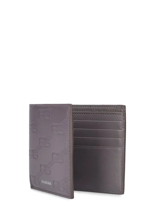 Balenciaga   BB monogram leather billfold wallet 