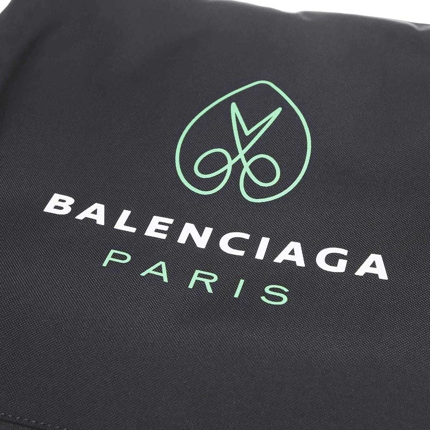 Balenciaga Black Recycled Nylon Messenger Tote