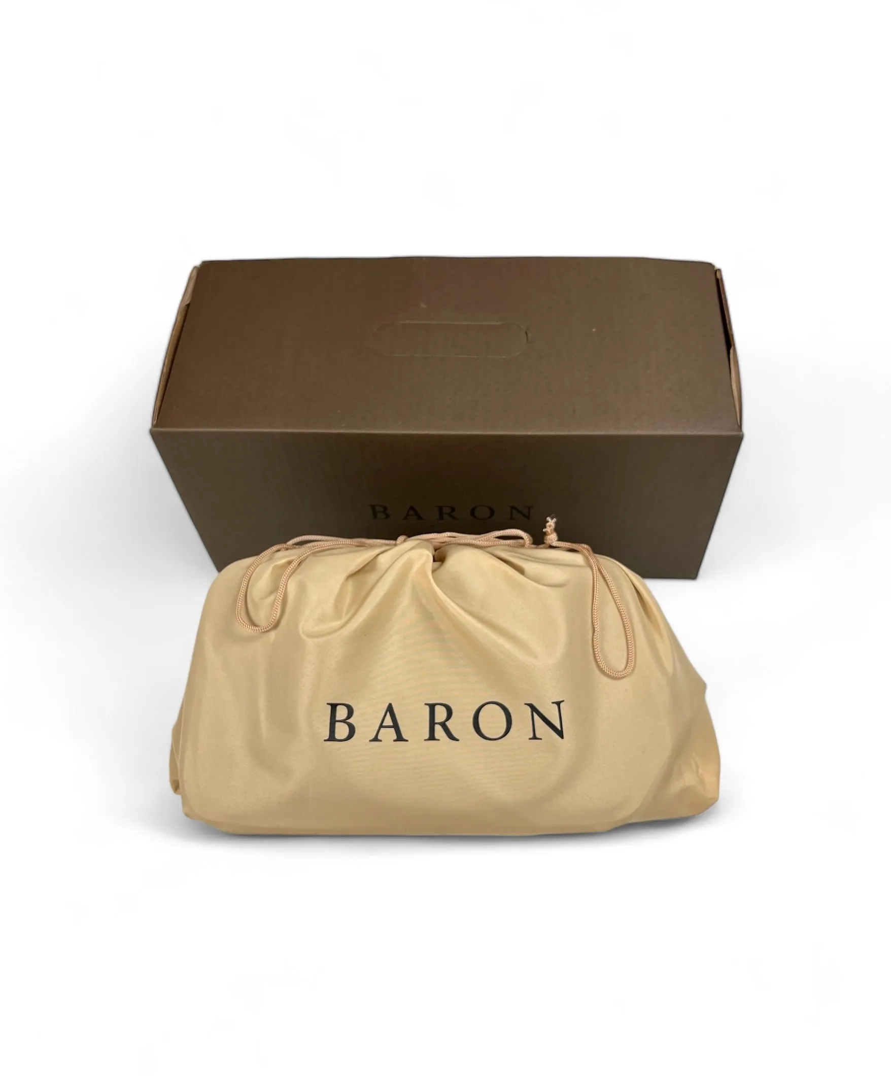 Baron - Black Waxed Suede Wash Bag