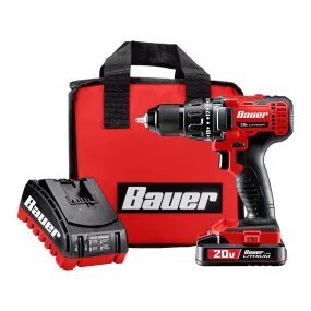 BAUER  20v Lithium-Ion Cordless 1/2 In. Drill/Driver Kit