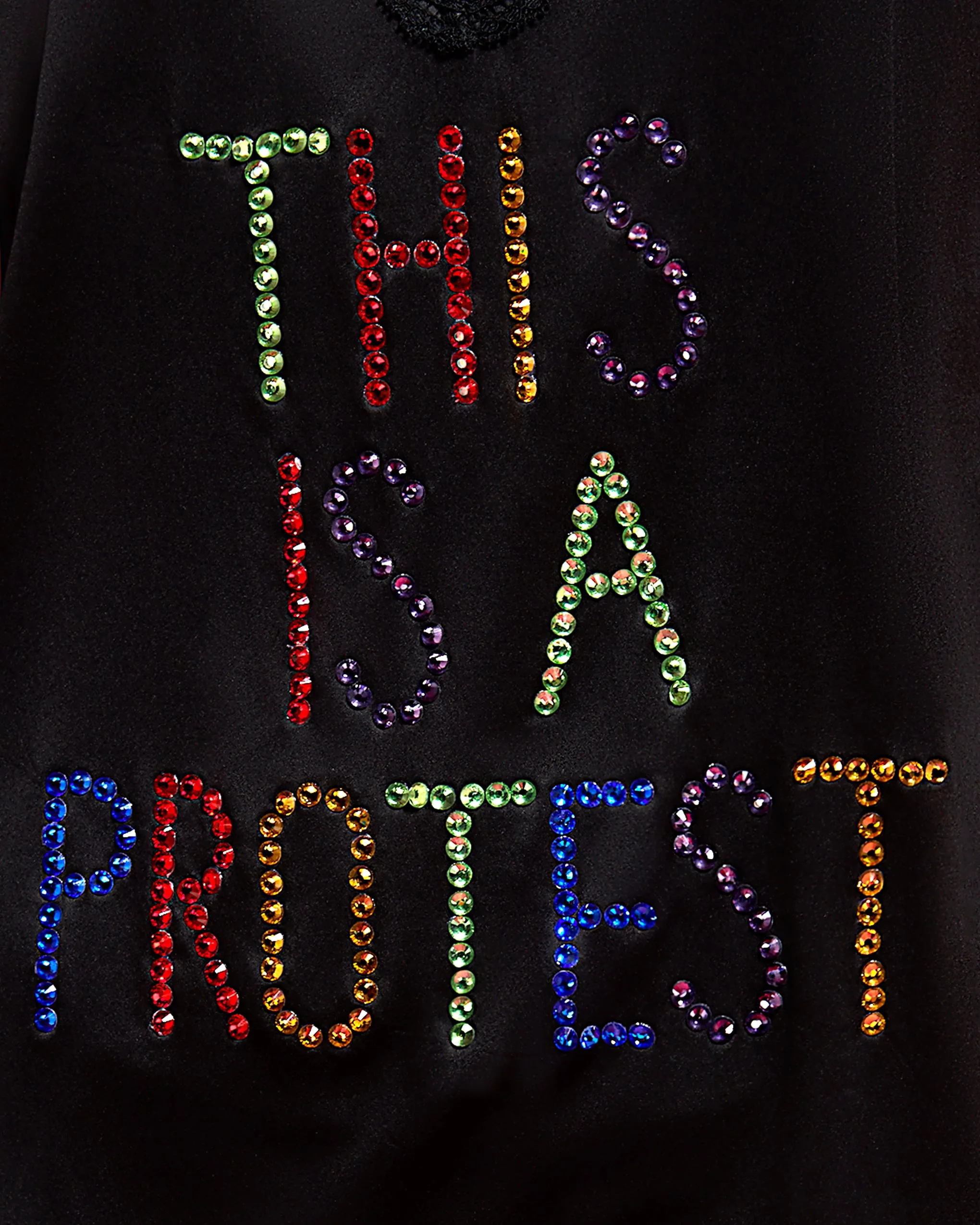 BB x Ashish This Is A Protest Chemise