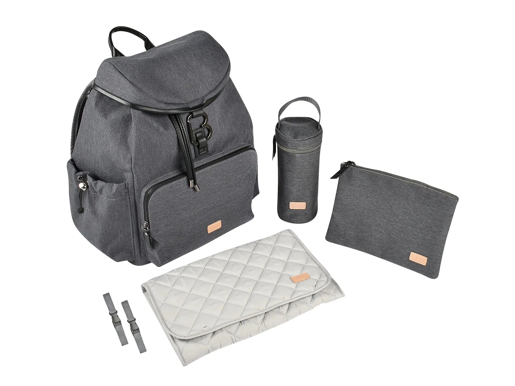 Beaba Vancouver Nursery Backpack XL (Dark Grey)