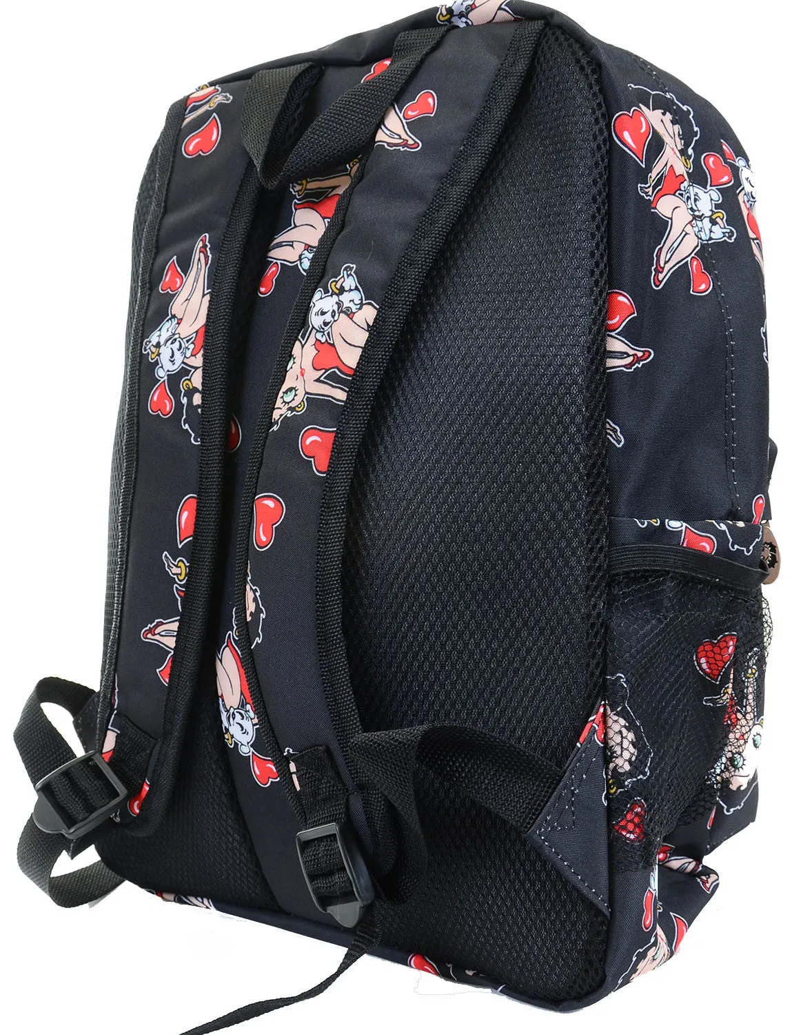 Betty Boop Puppy Red Hearts Backpack Purse