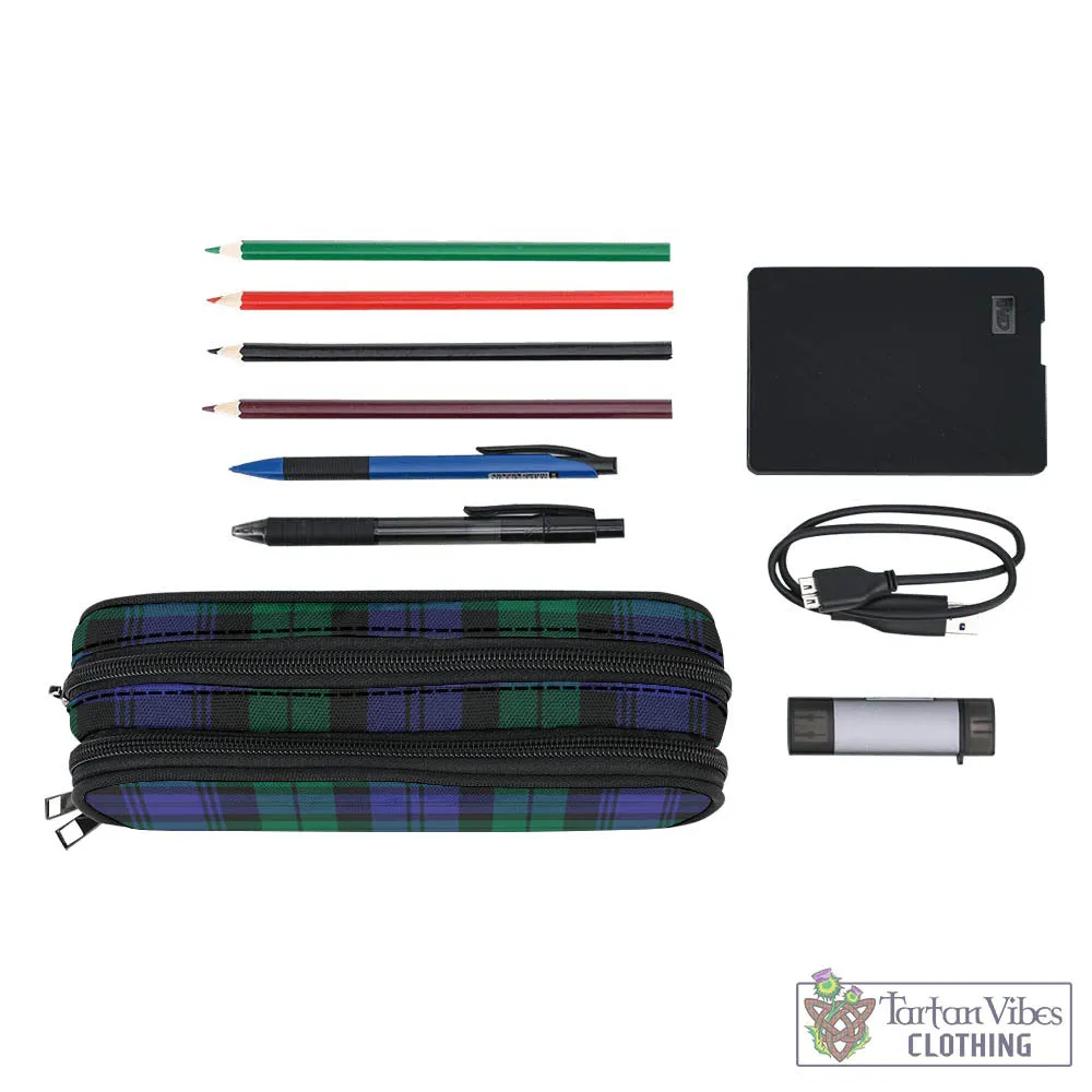 Black Watch Modern Tartan Pen and Pencil Case