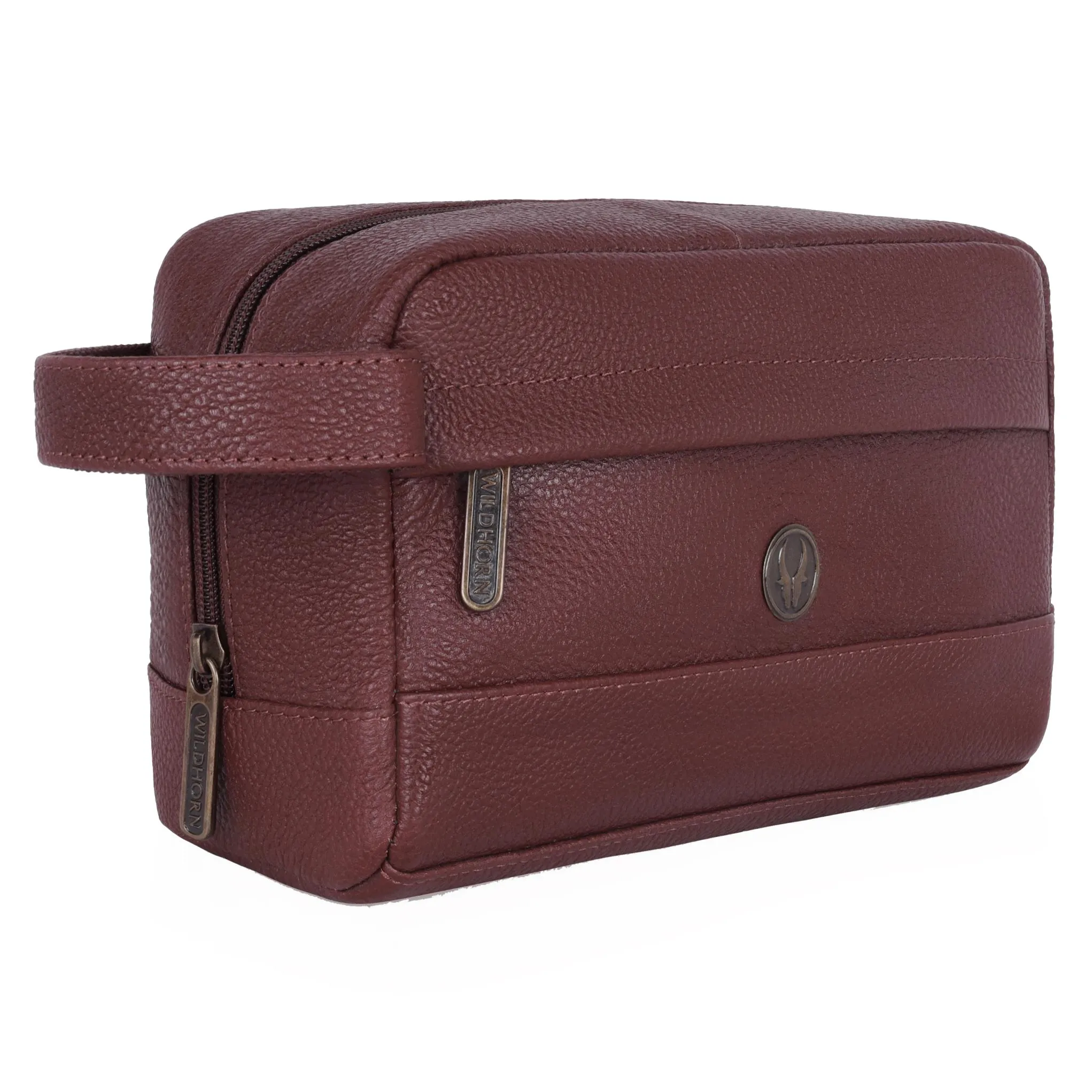 BONAVISTA Leather Toiletry Bag For Men & Women