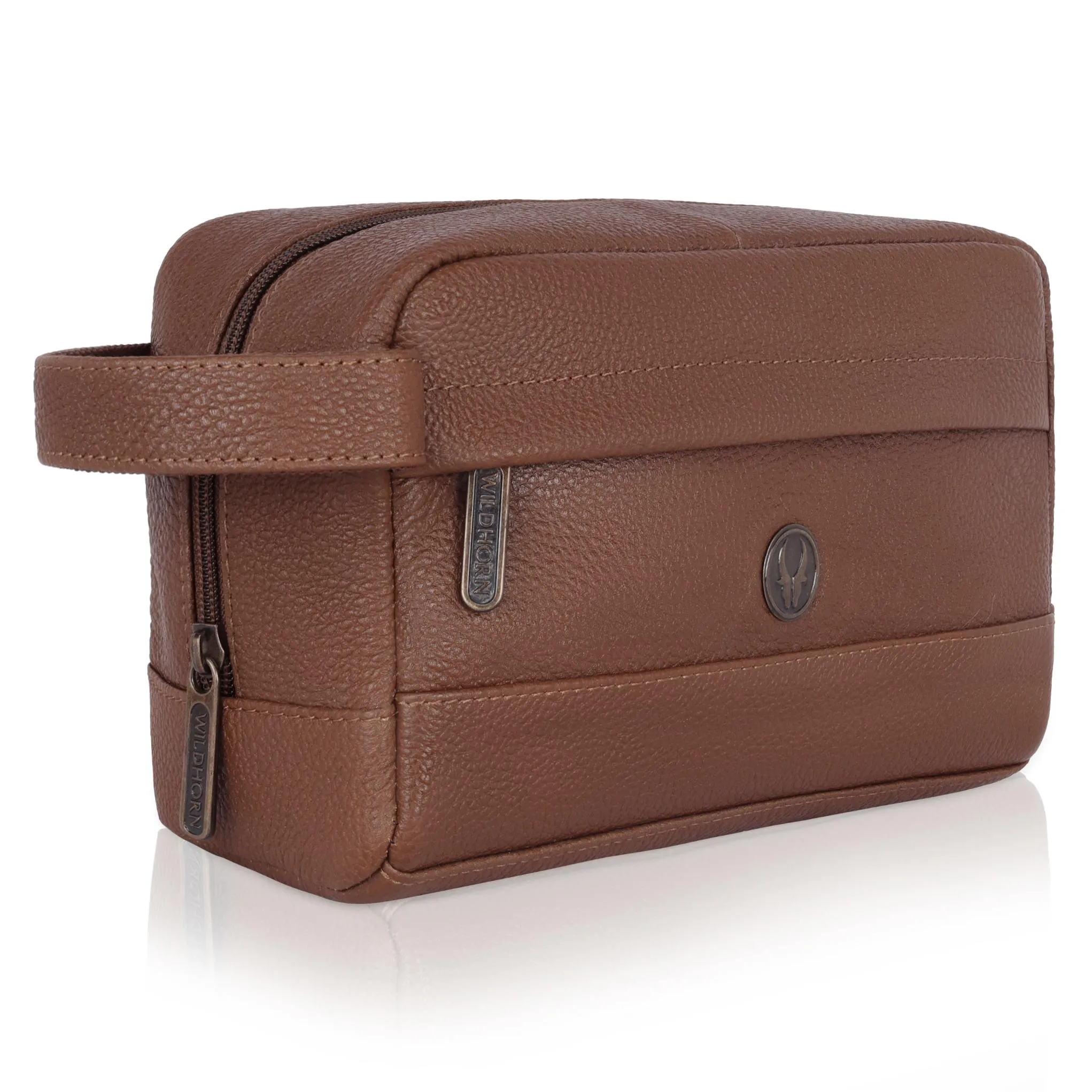 BONAVISTA Leather Toiletry Bag For Men & Women