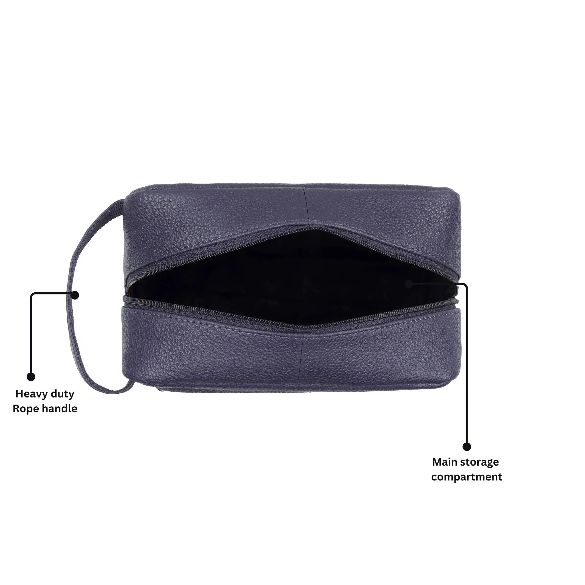 BONAVISTA Leather Toiletry Bag For Men & Women