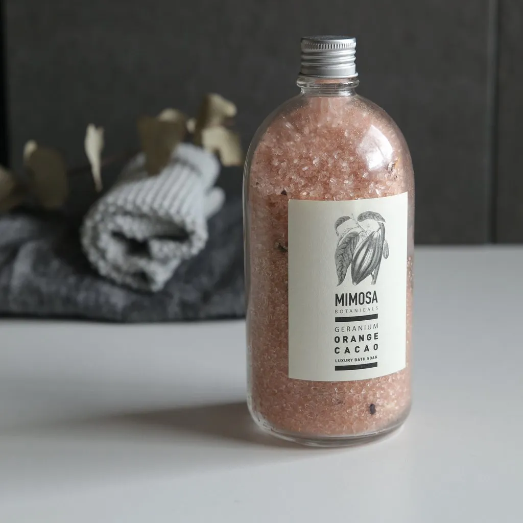 Botanical Bath Soaks : Apothecary Bottles