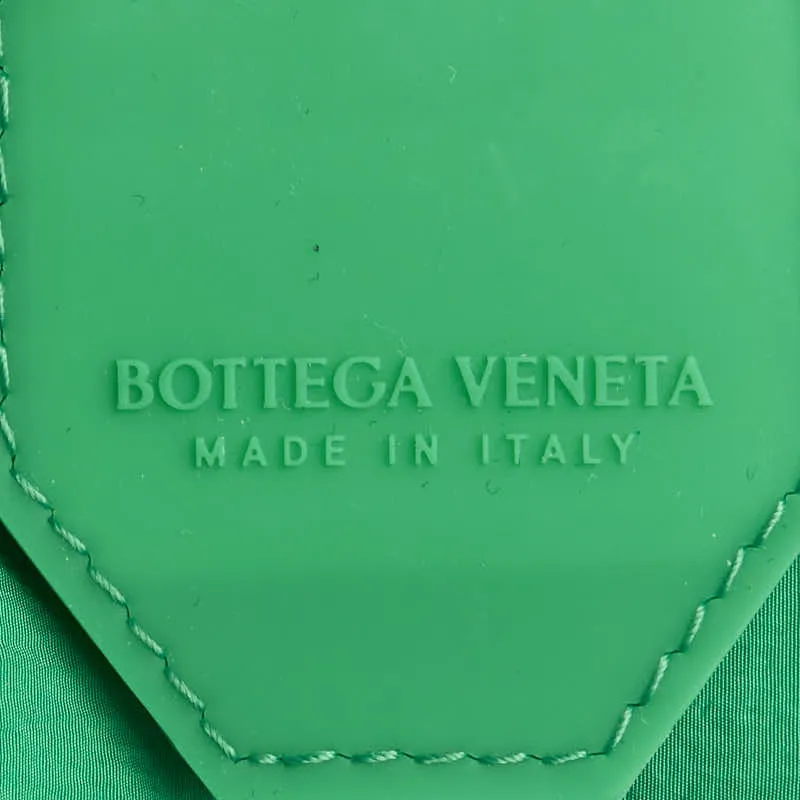 Bottega Veneta Cassette Waist Bag Green Calfskin