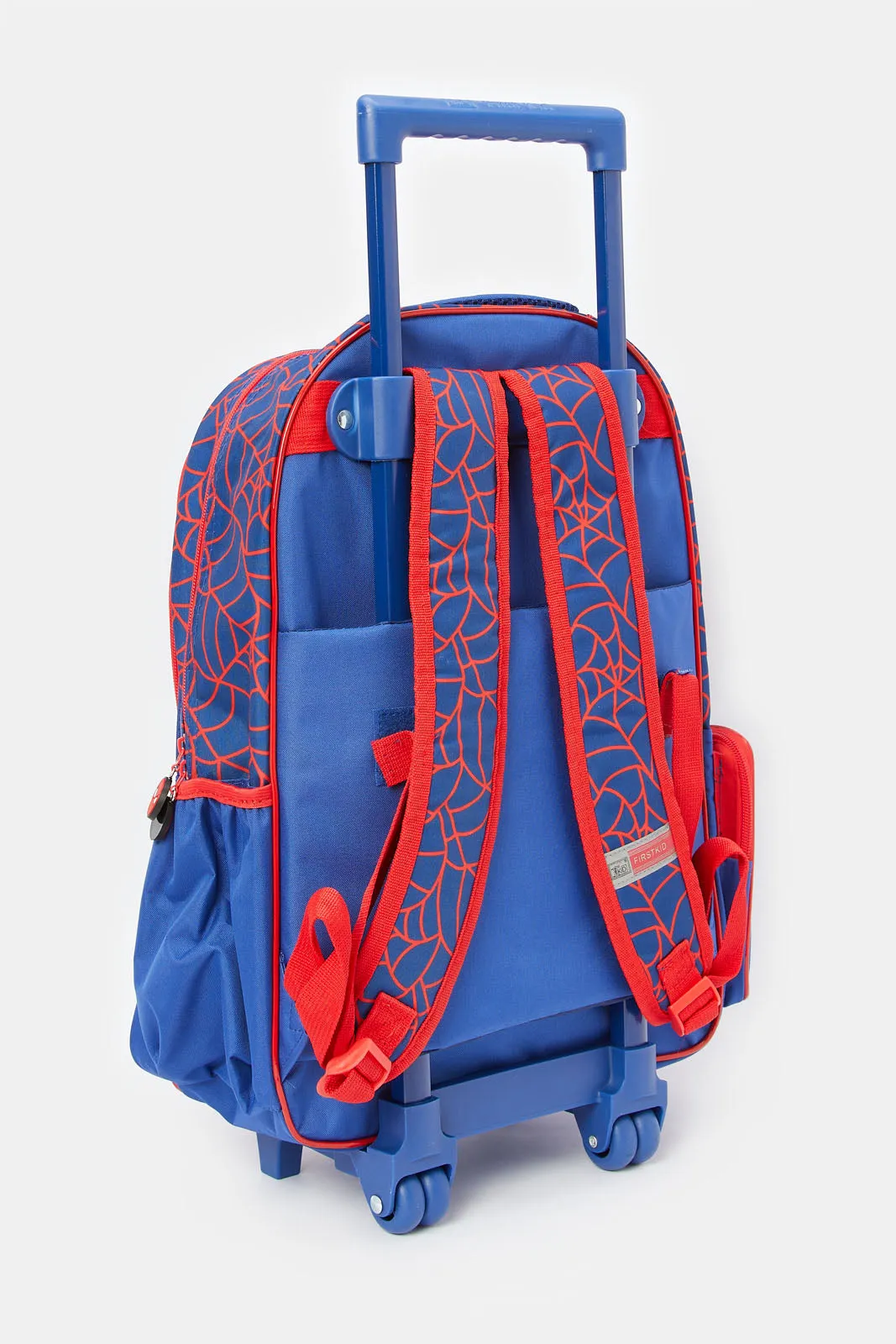 Boys Blue And Red Spider Man Print 18" Trolley Bag