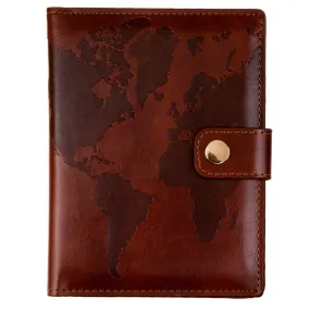 Brown World RFID Passport Case