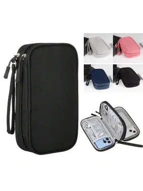 Cable bag|Black Pouch Carry Case For Cord Cable Travel Cable