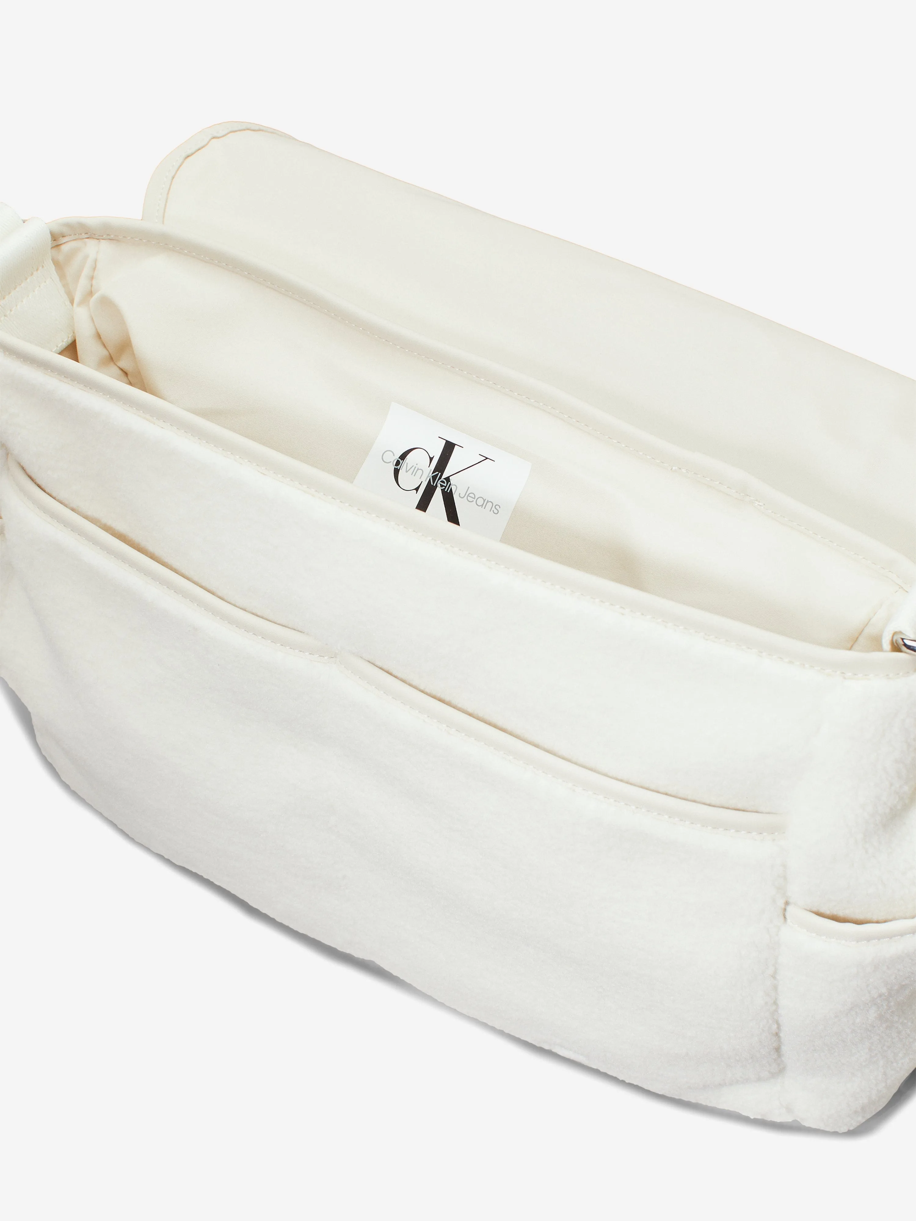 Calvin Klein Baby Teddy Messenger Changing Bag in Ivory (36cm)