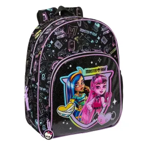 Child bag Monster High Black 28 x 34 x 10 cm