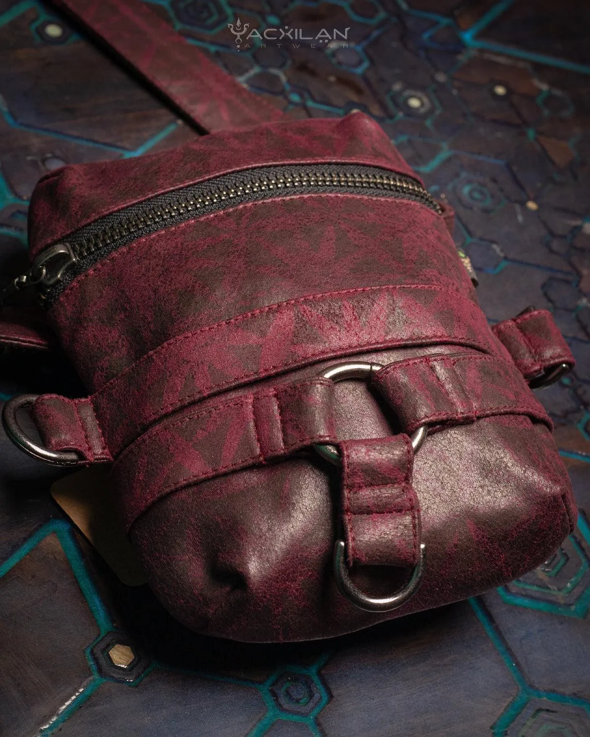 Chotta Bag / Fake Leather  - RED WINE SUNSHINE