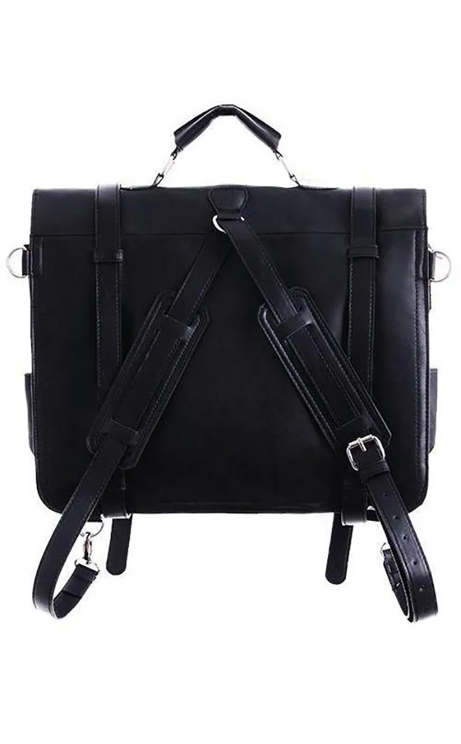 Classic Black Messenger Bag