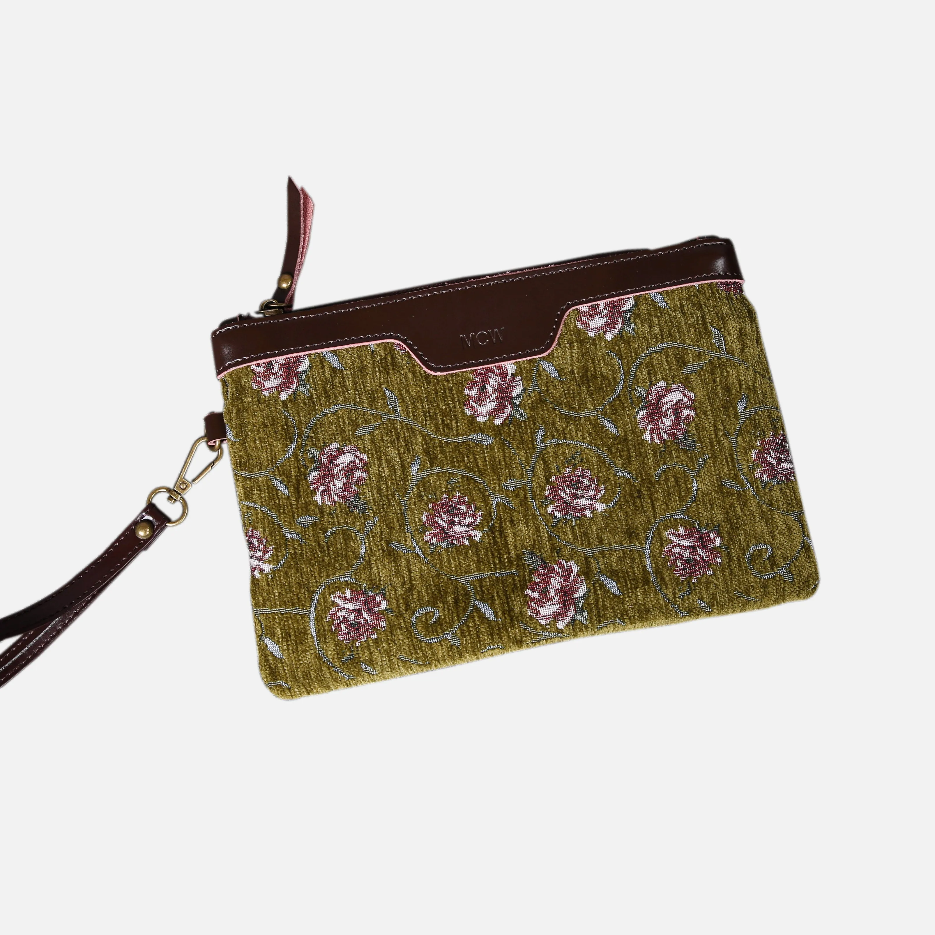 Climbing Rose Wristlet Clutch