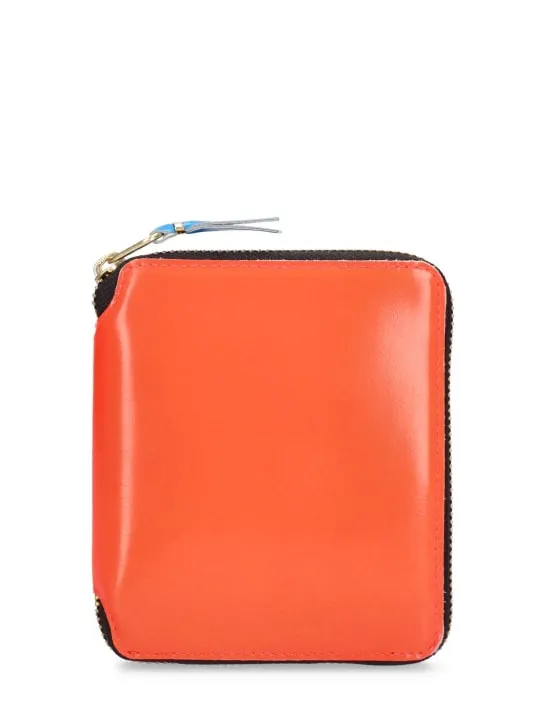 Comme des Garçons Wallet   Super Fluo leather wallet 