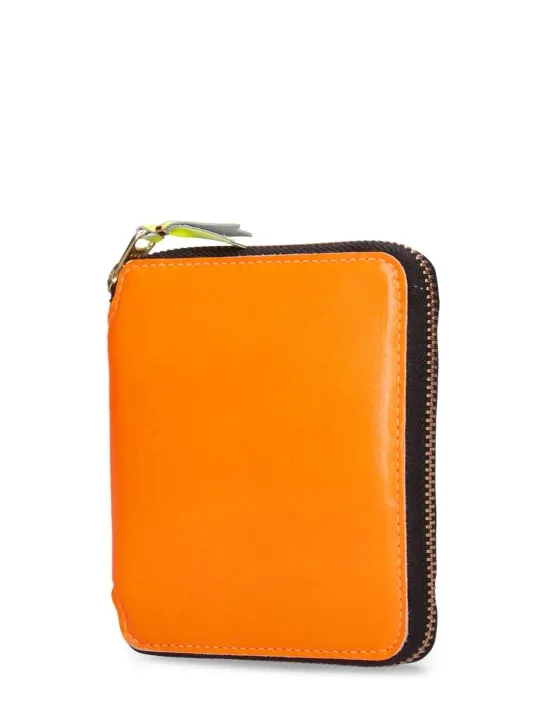 Comme des Garçons Wallet   Super Fluo leather wallet 