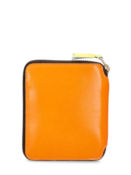 Comme des Garçons Wallet   Super Fluo leather wallet 