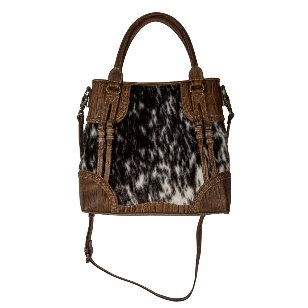 Crawford Canyon Tall Leather Hairon Bag