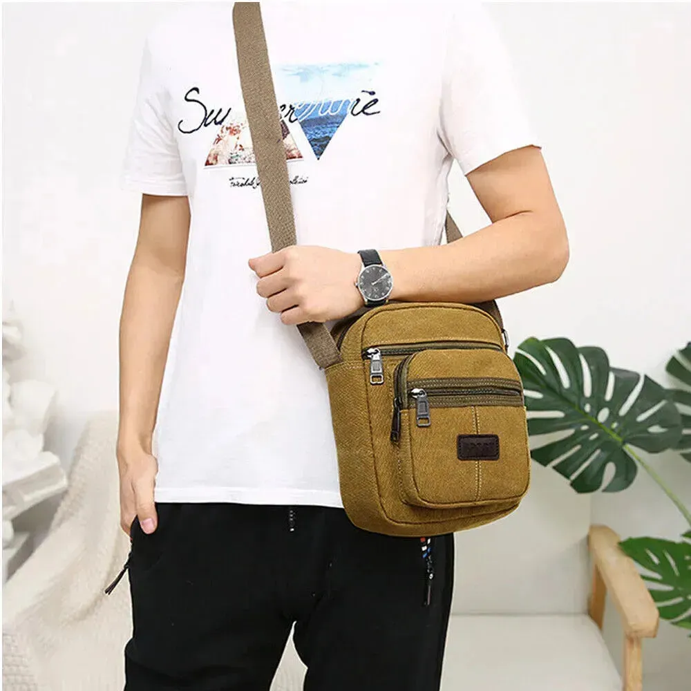 Crossbody Canvas Bags Casual Shoulder Messenger Unisex