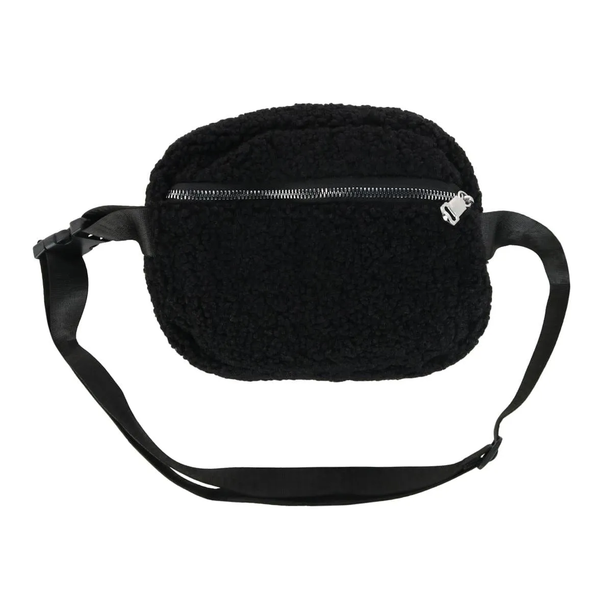 CTM® Unisex Sherpa Waistpack with Adjustable Strap