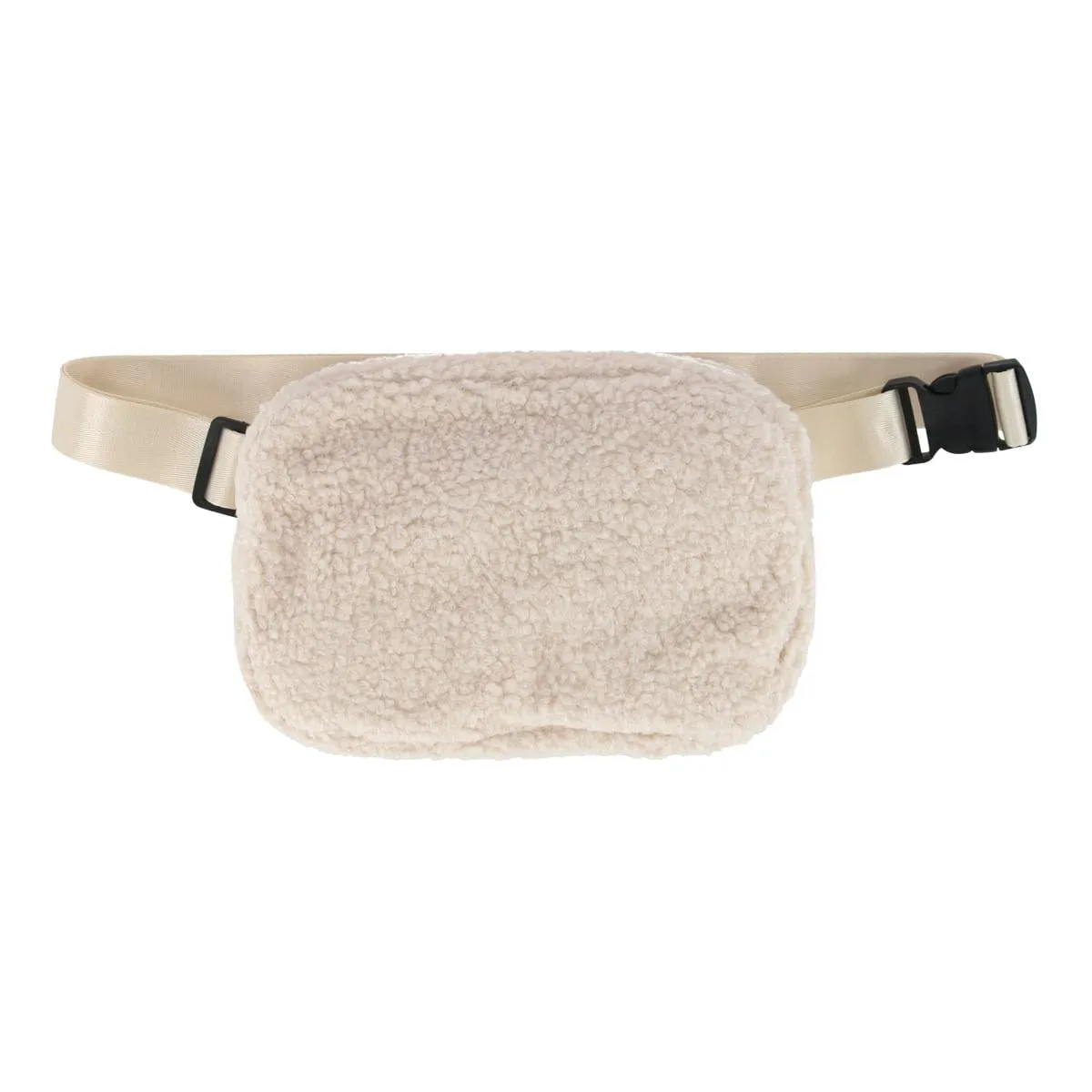 CTM® Unisex Sherpa Waistpack with Adjustable Strap