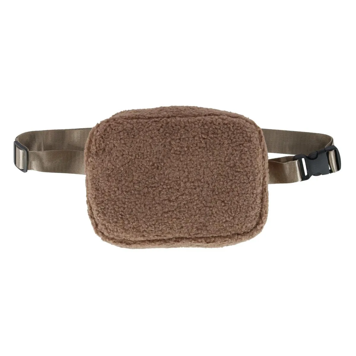 CTM® Unisex Sherpa Waistpack with Adjustable Strap