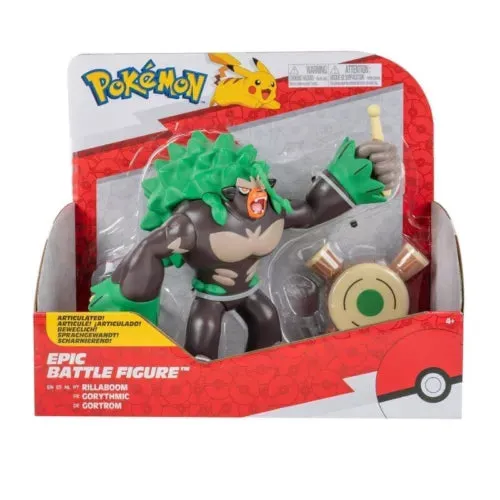 (DAMAGED BOX) Pokemon Epic Battle Figure: Rillaboom