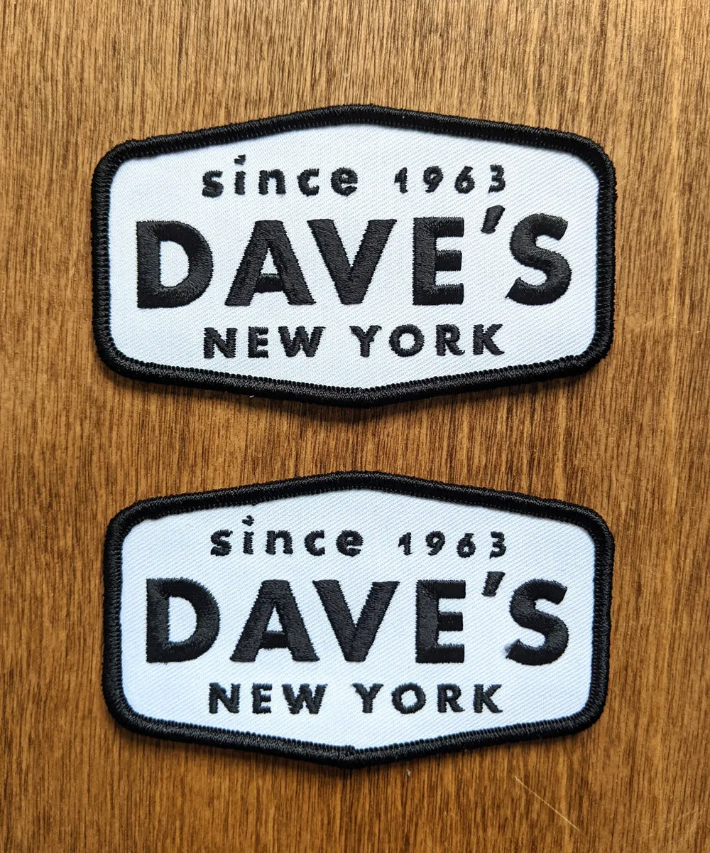 Dave's New York Logo Patches (2-pack)