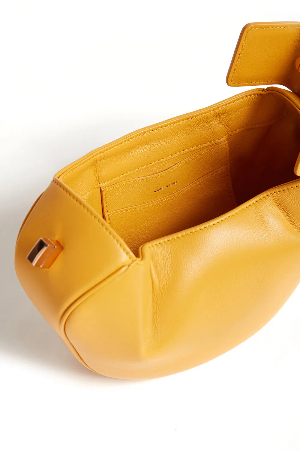 Demi Bag in Yellow Nappa Leather