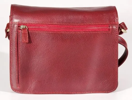 Derek Alexander Leather Ladies' Handbag with 3/4 flap and front organizer