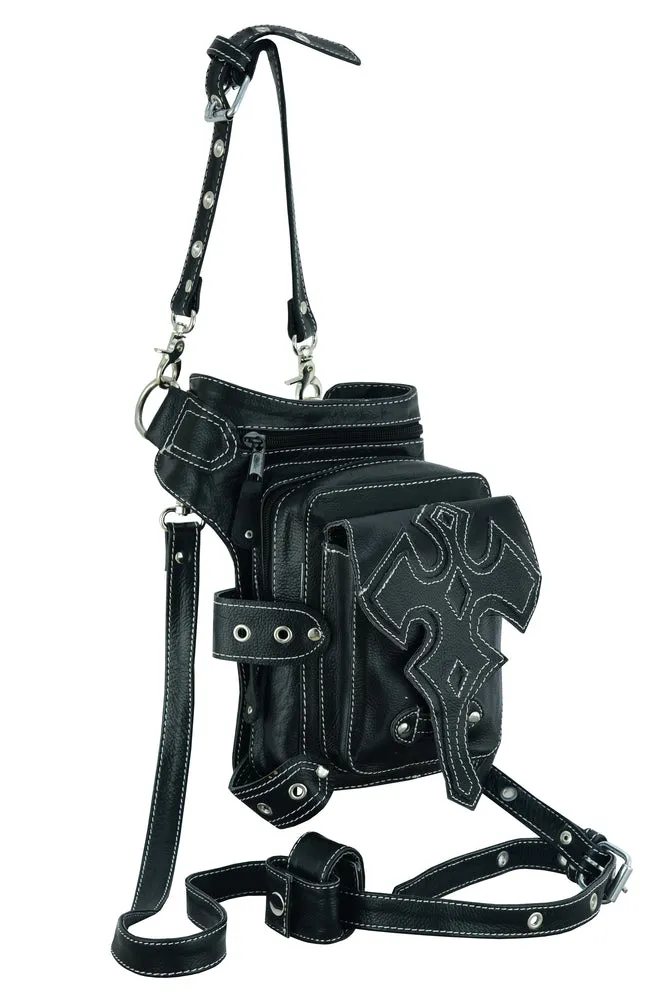 DS5852 Biker Thigh Bag w/Waist belt