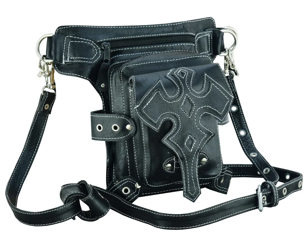 DS5852 Biker Thigh Bag w/Waist belt