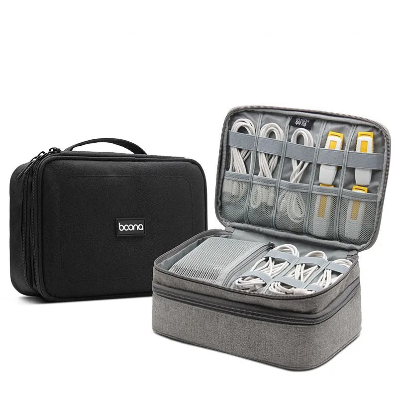 Electronics Accessories Case for Earphones and Travel Digital Cable Storage Organiser