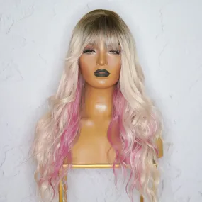 ELOWEN Mixed Pink 22" Fringe Wig